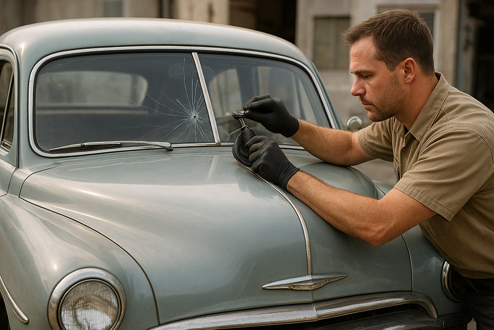 Vintage Car Auto Glass Repair Guide