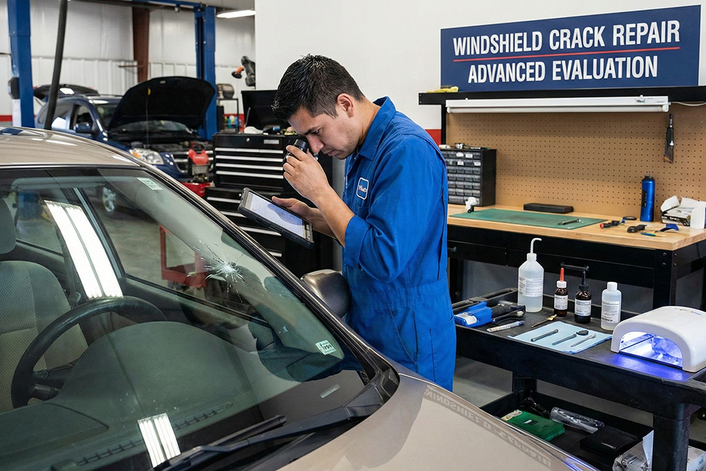 Car Windshield Crack Repair Advanced Evaluation