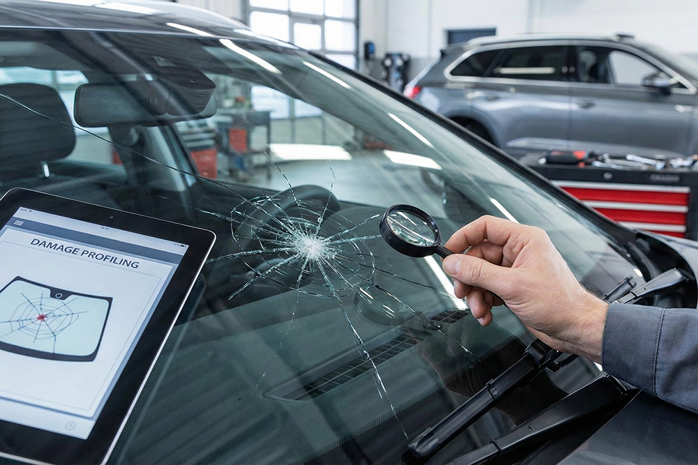 Car Windshield Crack Repair Damage Profiling