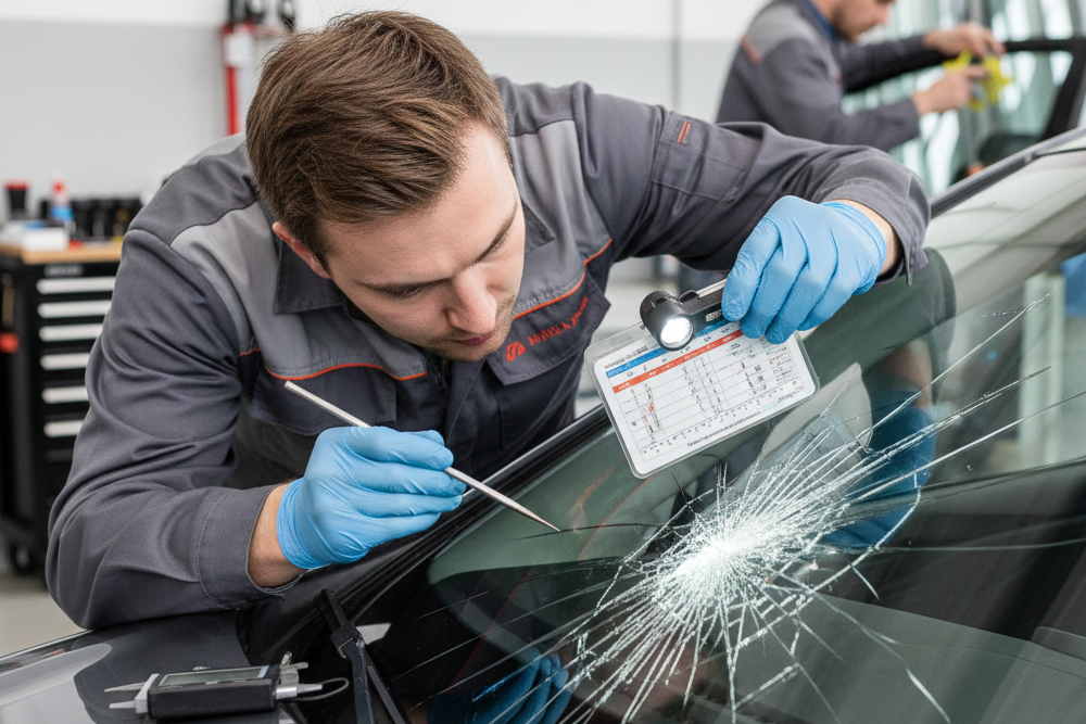 Car Windshield Crack Repair Precision Analysis
