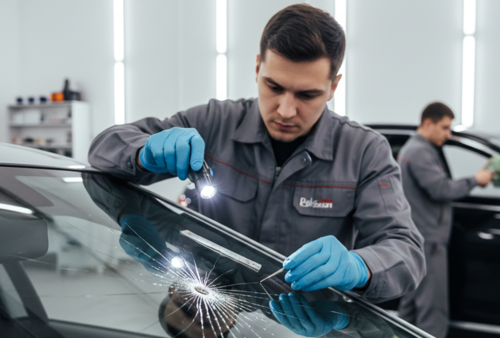 Car Windshield Crack Repair Integrity Testing