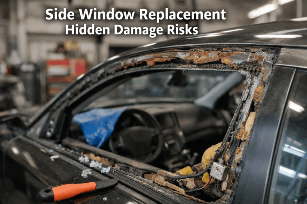 Side Window Replacement Hidden Damage Risks