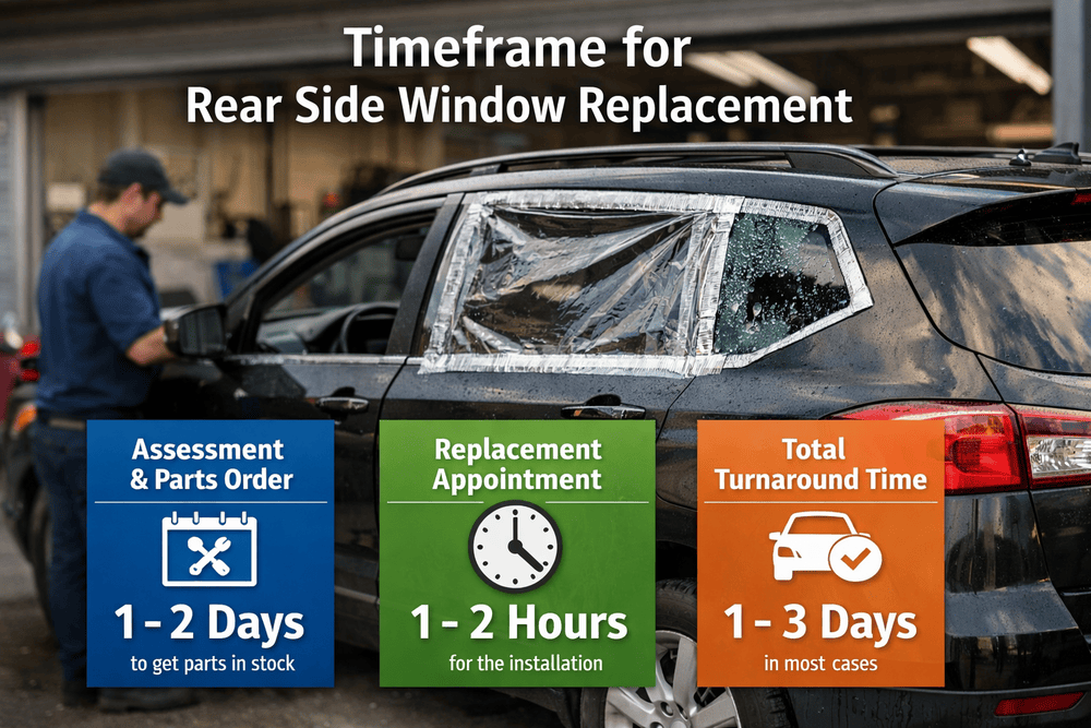 Timeframe for Rear Side Window Replacement