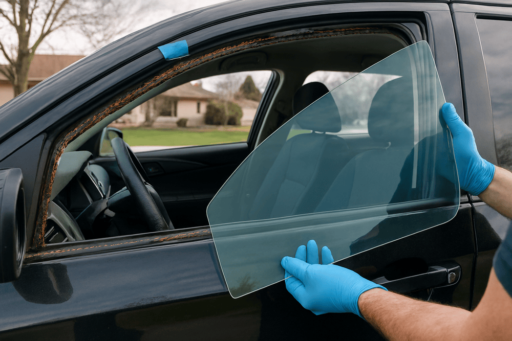 Passenger Side Window Replacement with Hidden Damage