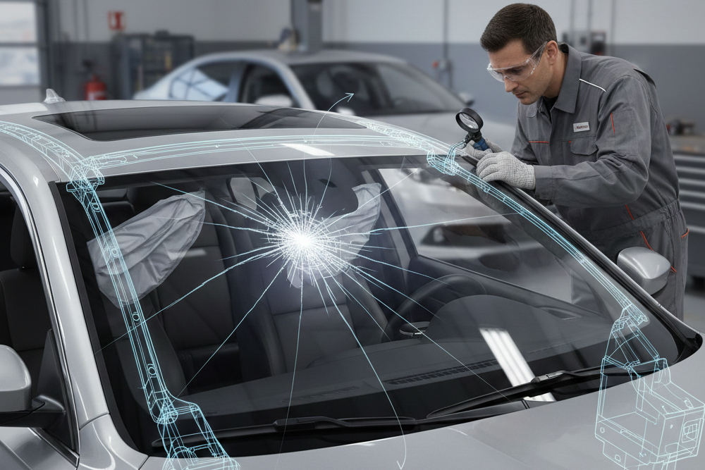 Windshield Crack Repair and Structural Safety Risks