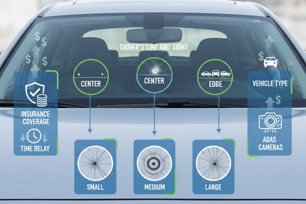 The Factors that Affect Windshield Chip Repair Cost
