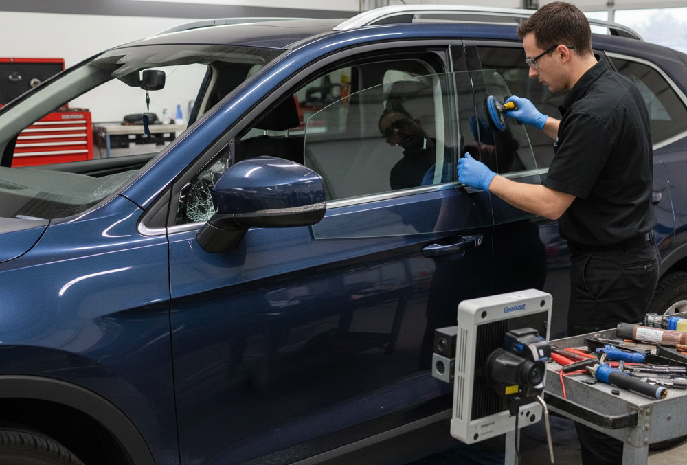 Automobile Window Replacement After Collision Damage