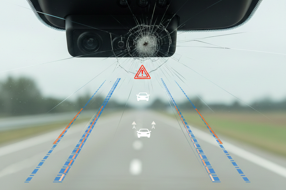 Windshield Crack Impact on ADAS and Cameras